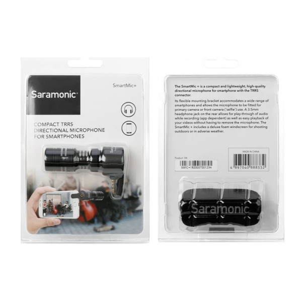 Направленный микрофон для смартфона Saramonic SmartMic +
